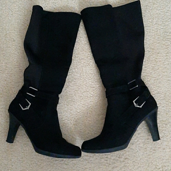 Wide Calf Friendly Heel Boots - Picture 1 of 2